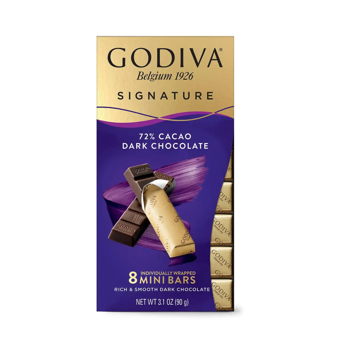 Signature 72% Cacao Dark Chocolate Mini Bars, Set of 12