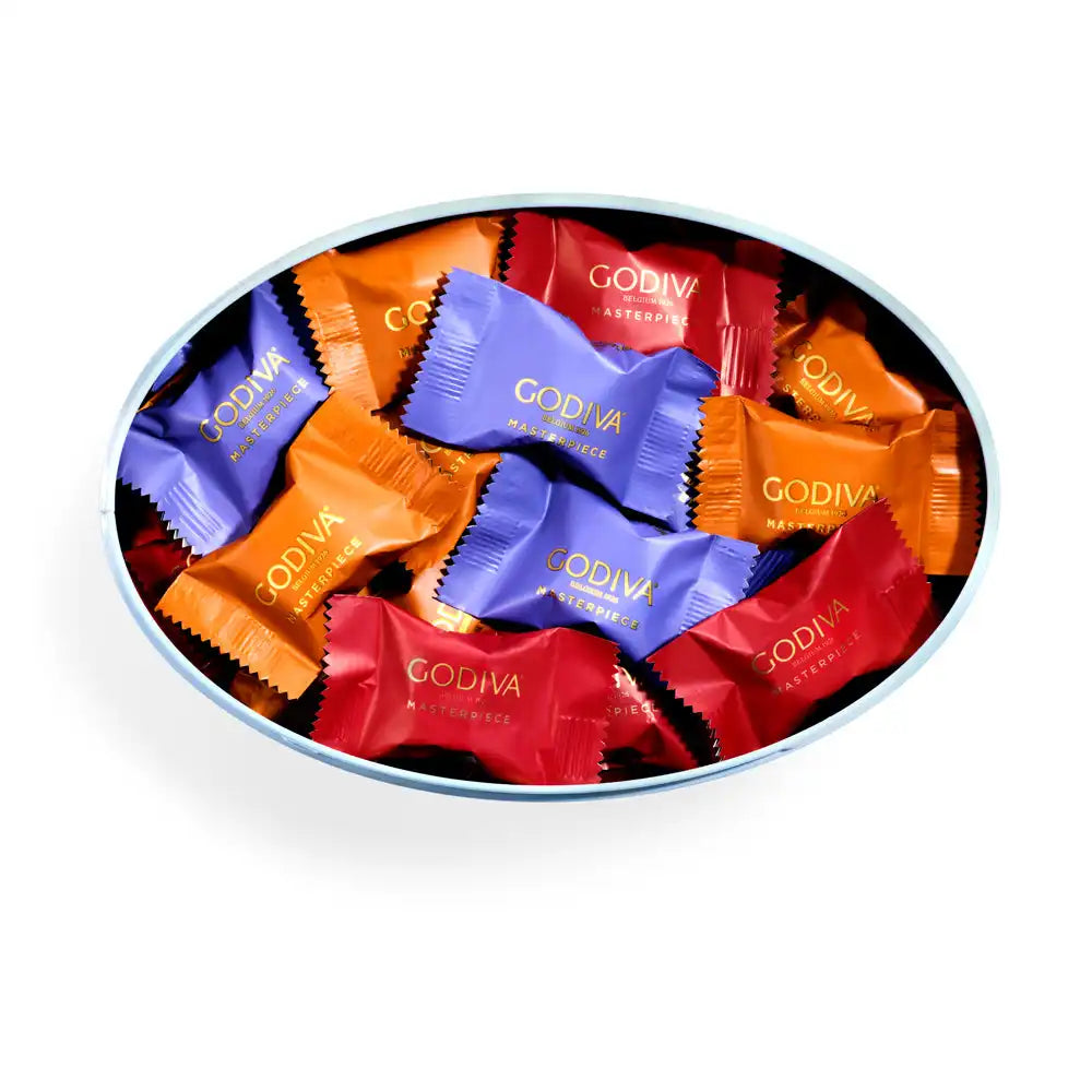 Assorted Chocolate Lady Godiva Masterpiece Tin, 55 Piece